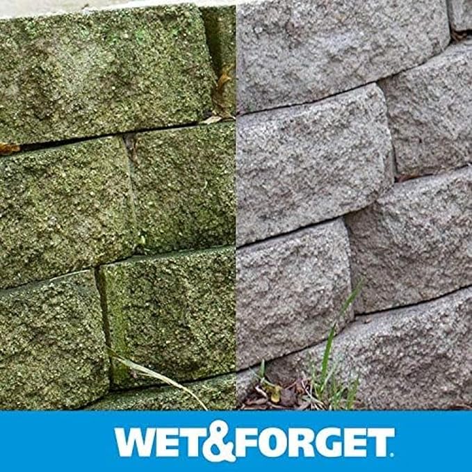 Wet & Forget Outdoor Moss Mold Mildew & Algae Stain Remover 2x .75 Gallon