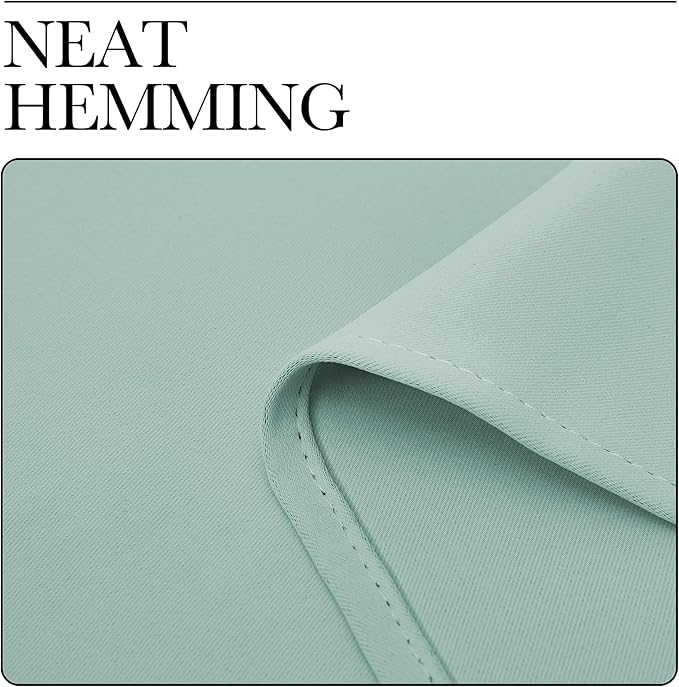 NICETOWN Kitchen Curtains, Short Blackout Curtains & Drapes, Aqua Blue