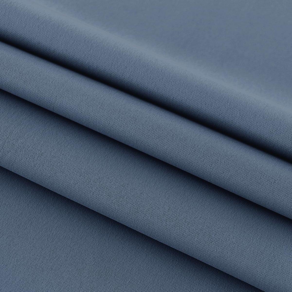 DWCN French Door Curtains – Rod Pocket Thermal Blackout Curtain for Doors with Glass Window, Kitchen and Patio Doors for Privacy, 36 X 72 Inches Long, 1 Curtain Panel with Tieback,Dusty Blue