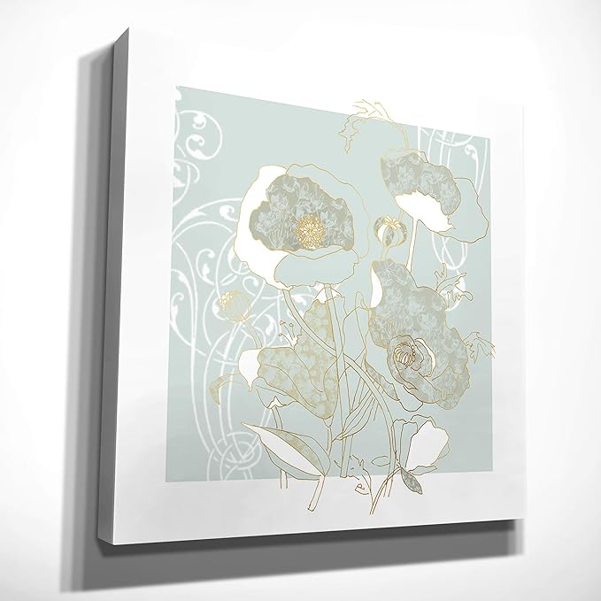 Wexford Home Filigree Floral Gallery Wrapped Canvas Wall Art, 32x32 (HAC17-18247-3232)