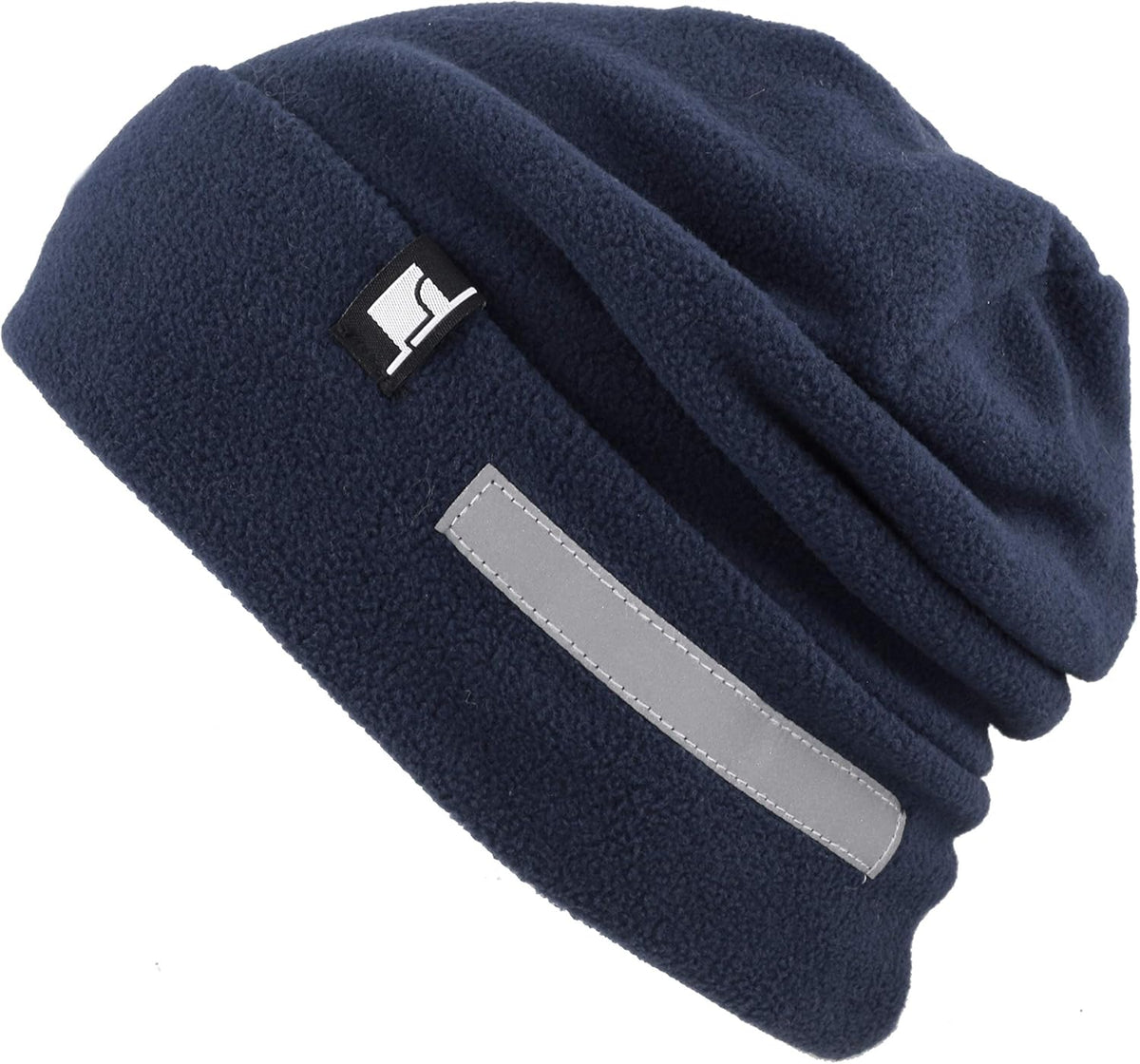 The Hat Depot Fleece Winter Functional Beanie Hat Cold Weather-Reflective Safety for Everyone Performance Stretch