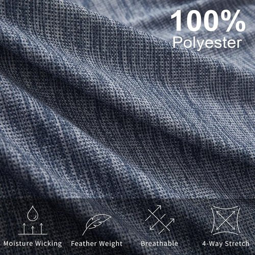 M MAELREG Men's Golf Shirts - Ultra-Light, Quick-Dry Performance Polo with UPF 30+ Protection