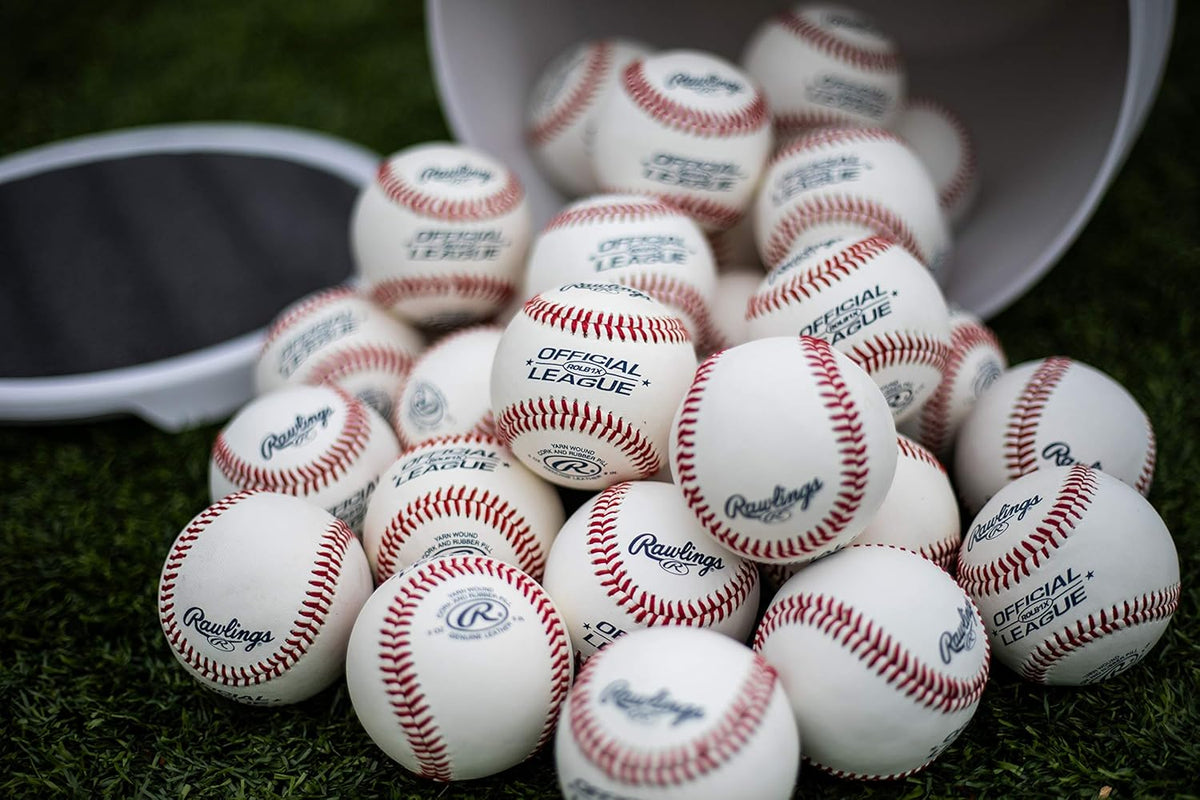 Rawlings Official League Youth Baseballs - Competition Grade, 30-Ball Bucket | ROLB1X