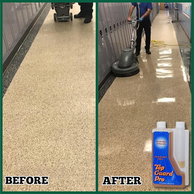 Industrial and Commercial Cleaning Supplies Floor Protection, Surface Shield, Creating a Lustrous Wet Look Shine Finish, Flooring Shine for All Floors (6x1 Liter)