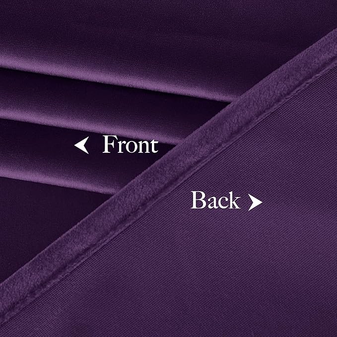 NICETOWN Purple Blackout Curtains
