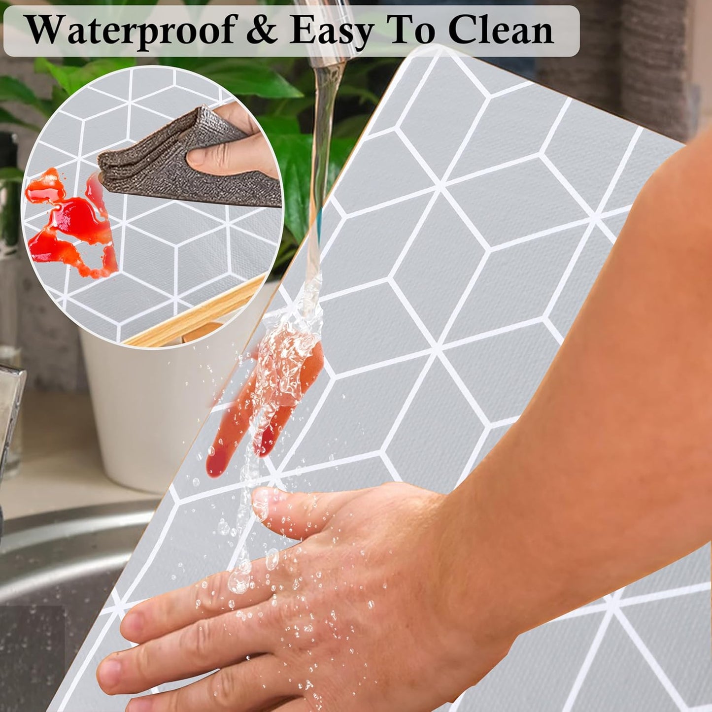 Shelf Liners for Kitchen Cabinets 20 Inch Wide X 20 Ft Non Adhesive Cabinet Drawer Liner Non Slip Water Oil-Proof Strong Grip Pantry Shelves Liner Bathroom Drawer Mat Cupboard Closet Liner