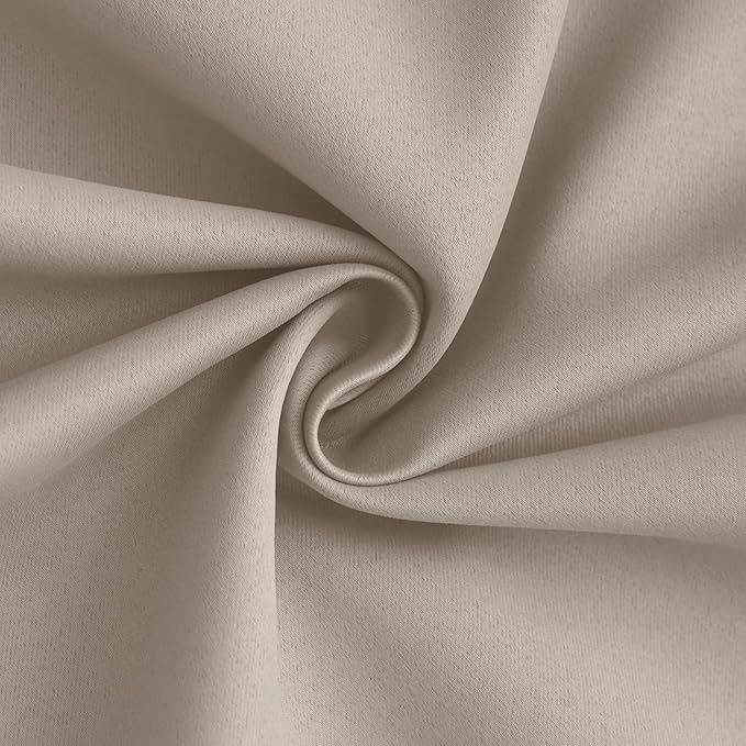 Yakamok 100% Blackout Curtain Panels 84 inches Cold and Light Blocking Drapes
