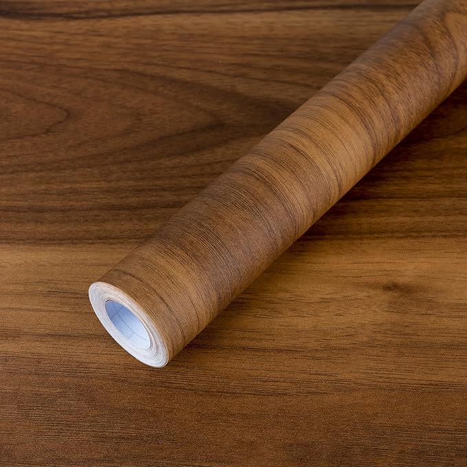 COSNIGHT Wood Grain Contact Paper, Vintage Peel and Stick Wallpaper 23.6''x118''