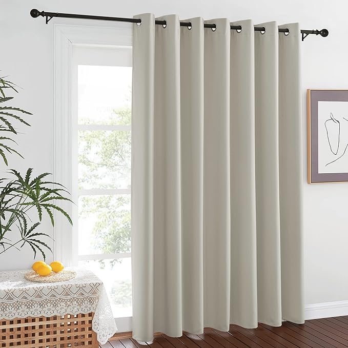 NICETOWN Loft Room Divider Curtain Screen Partition, Lower Noise Basement