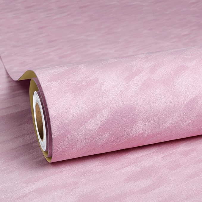 ReWallpaper Pink Velvet Wallpaper Peel and Stick Elegant Pastel Pink Wallpaper