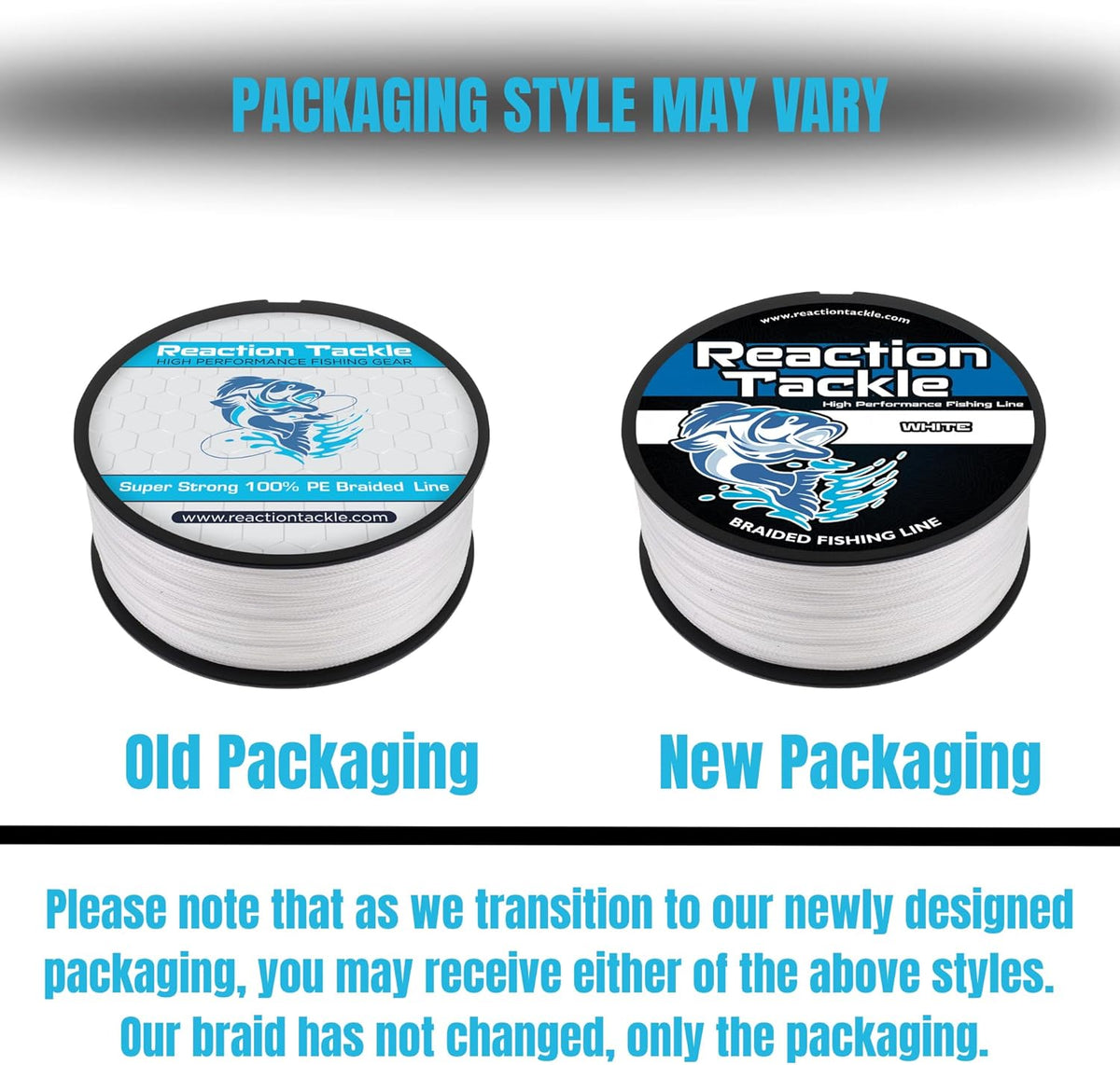 Reaction Tackle Braided Fishing Line - Pro Grade Power for Saltwater & Freshwater Fishing - High Visibility Color