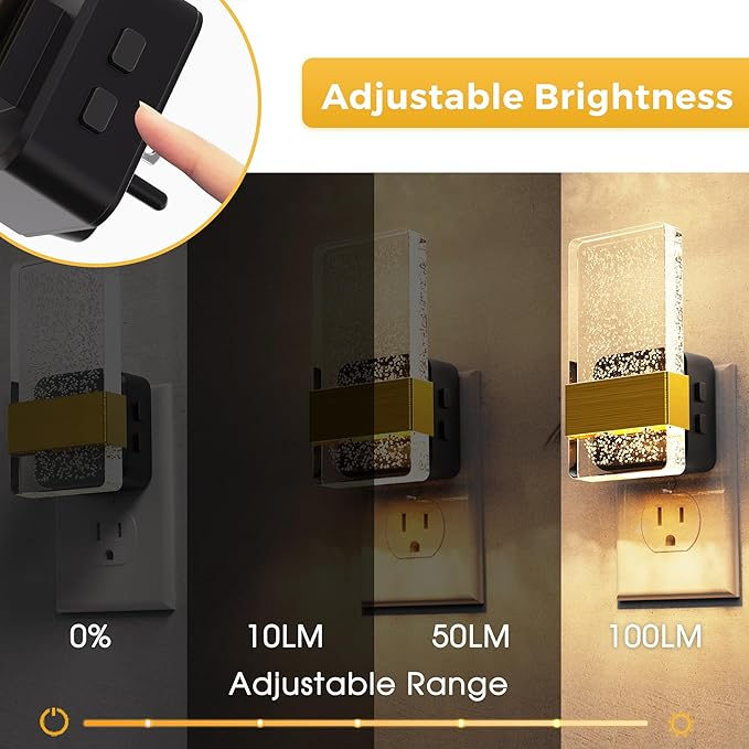 L LOHAS LED Night Light, 2 Pack 3CCT Night Lights Plug Into Wall,