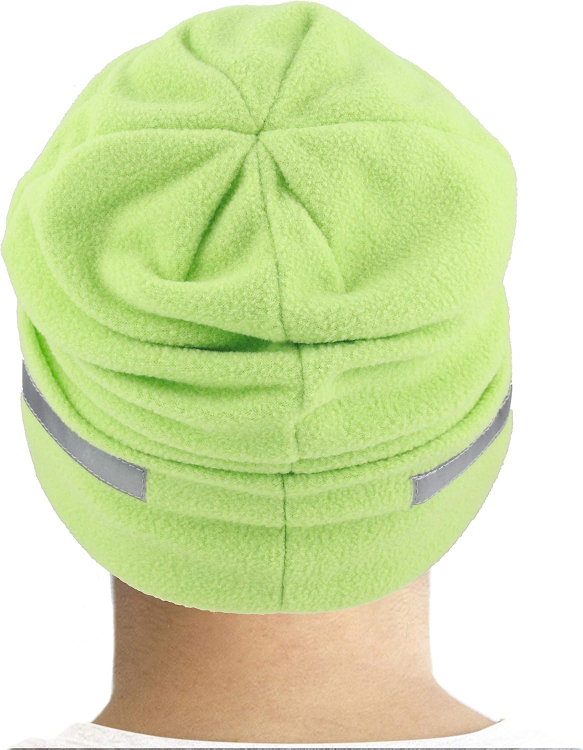 The Hat Depot Fleece Winter Functional Beanie Hat Cold Weather-Reflective Safety for Everyone Performance Stretch