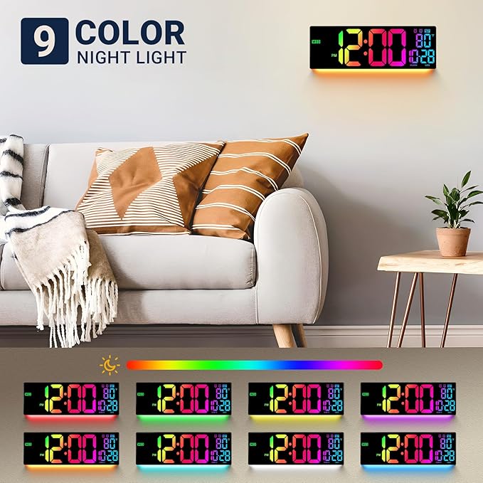16.5" Large Digital Wall Clock