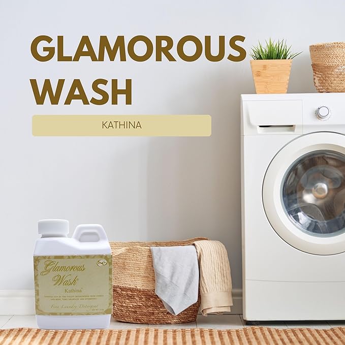 Worldwide Nutrition Bundle: Tyler Candle Company Glamorous Wash Kathina Scent Laundry Liquid Detergent - Hand and Machine Washable - 4 oz (112 grams) Container and Multi-Purpose Key Chain