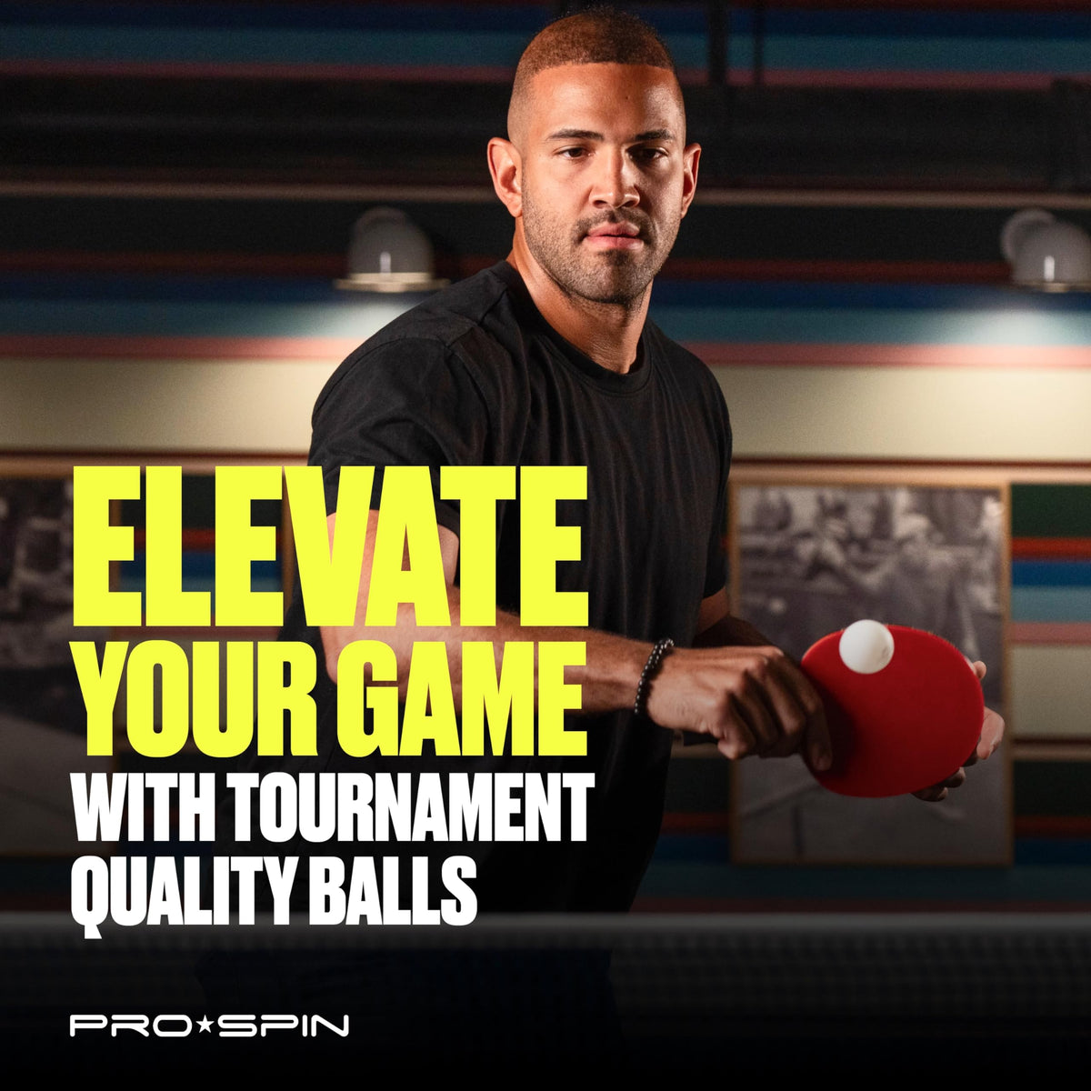 PRO-SPIN Ping Pong Balls - 3-Star Premium White Table Tennis Balls | High-Performance 40+ ABS Professional Quality for Indoor & Outdoor Games (Pack of 40)