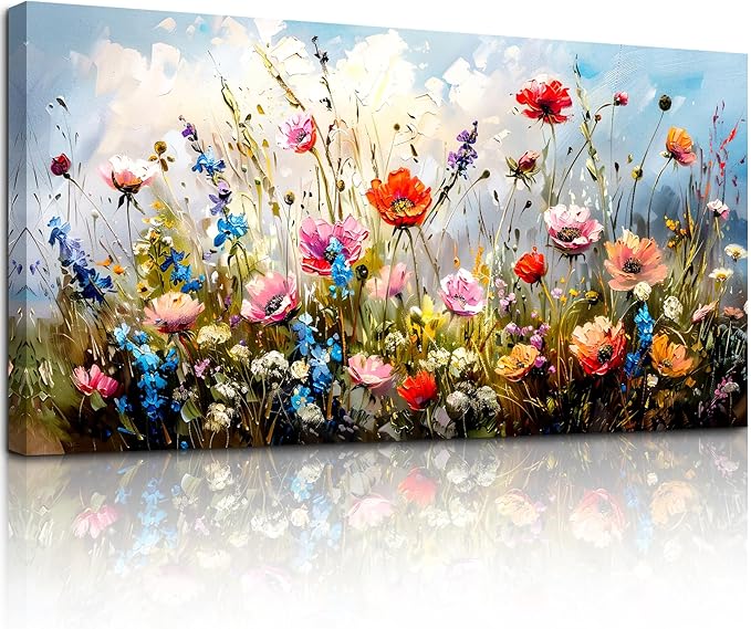 SERIMINO Large Wall Art for Living Room Canvas Prints, Nature Floral Botanical
