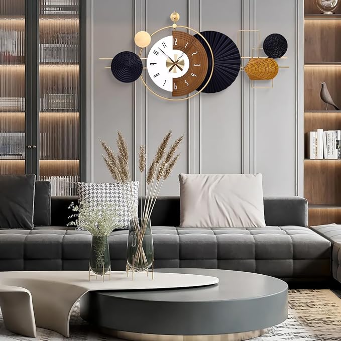 47X21.6inch Extra Large Wall Clock Battery Operated Decorative Modern Clocks