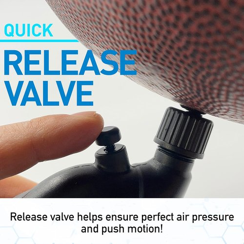 Franklin Sports Ball Pump - Hand Pump with Pressure Gauge for Soccer, Basketballs & More | Black