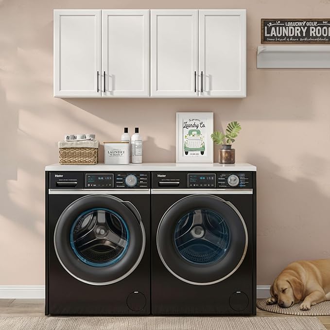 Furnaza Wall Cabinets for Laundry Room, Shaker Wall Mounted Kitchen Cabinets