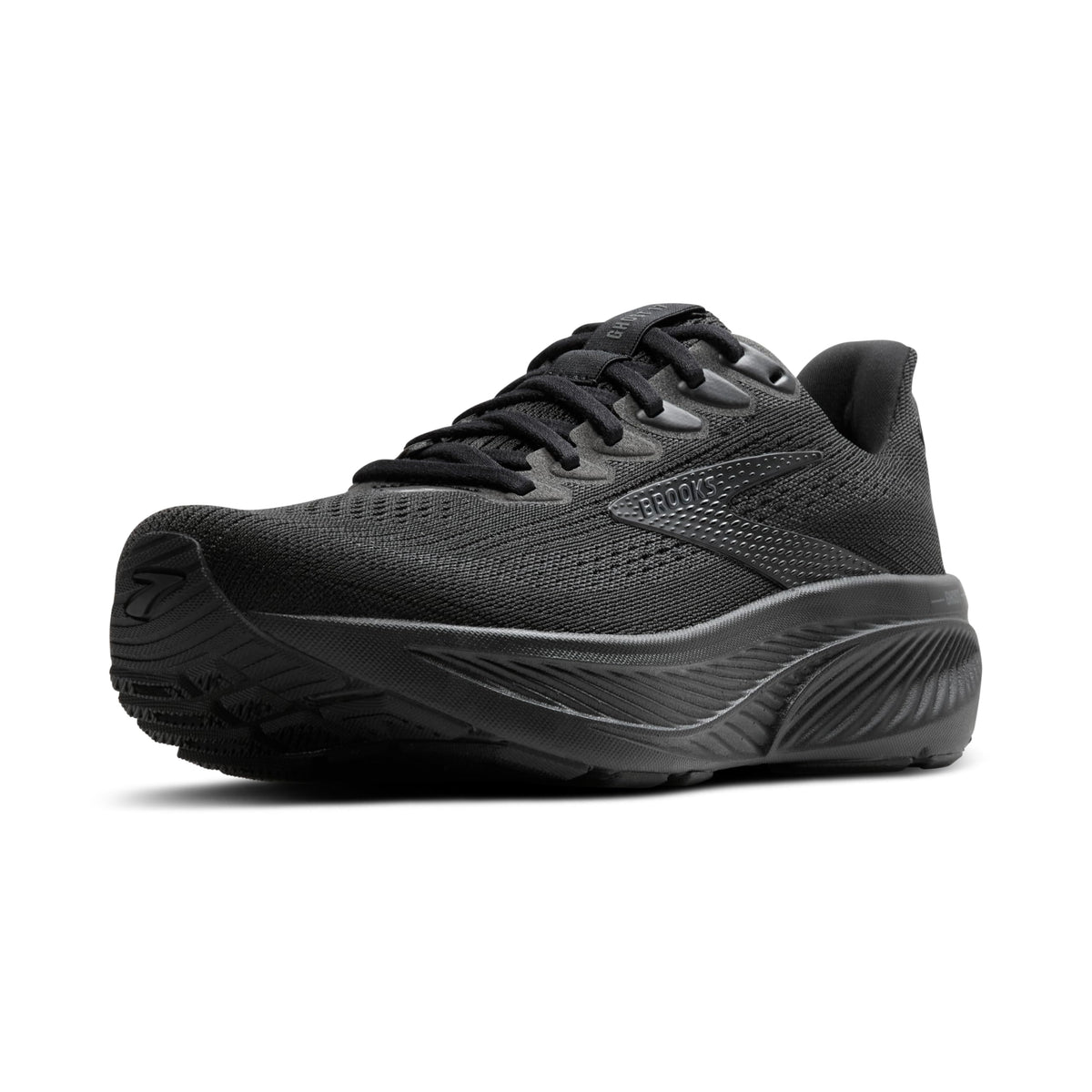 Brooks Men’s Ghost 17 Neutral Running Shoe - Black/Black/Ebony - 12.5 Medium