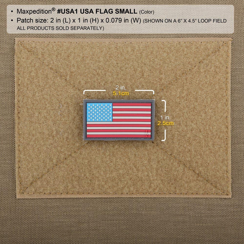 USA Flag Patch for MAXPEDITION Gear - Durable & Stylish Tactical Emblem