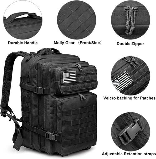 G4Free 45L Military Tactical Backpack - Versatile Molle Pack for Survival & Travel