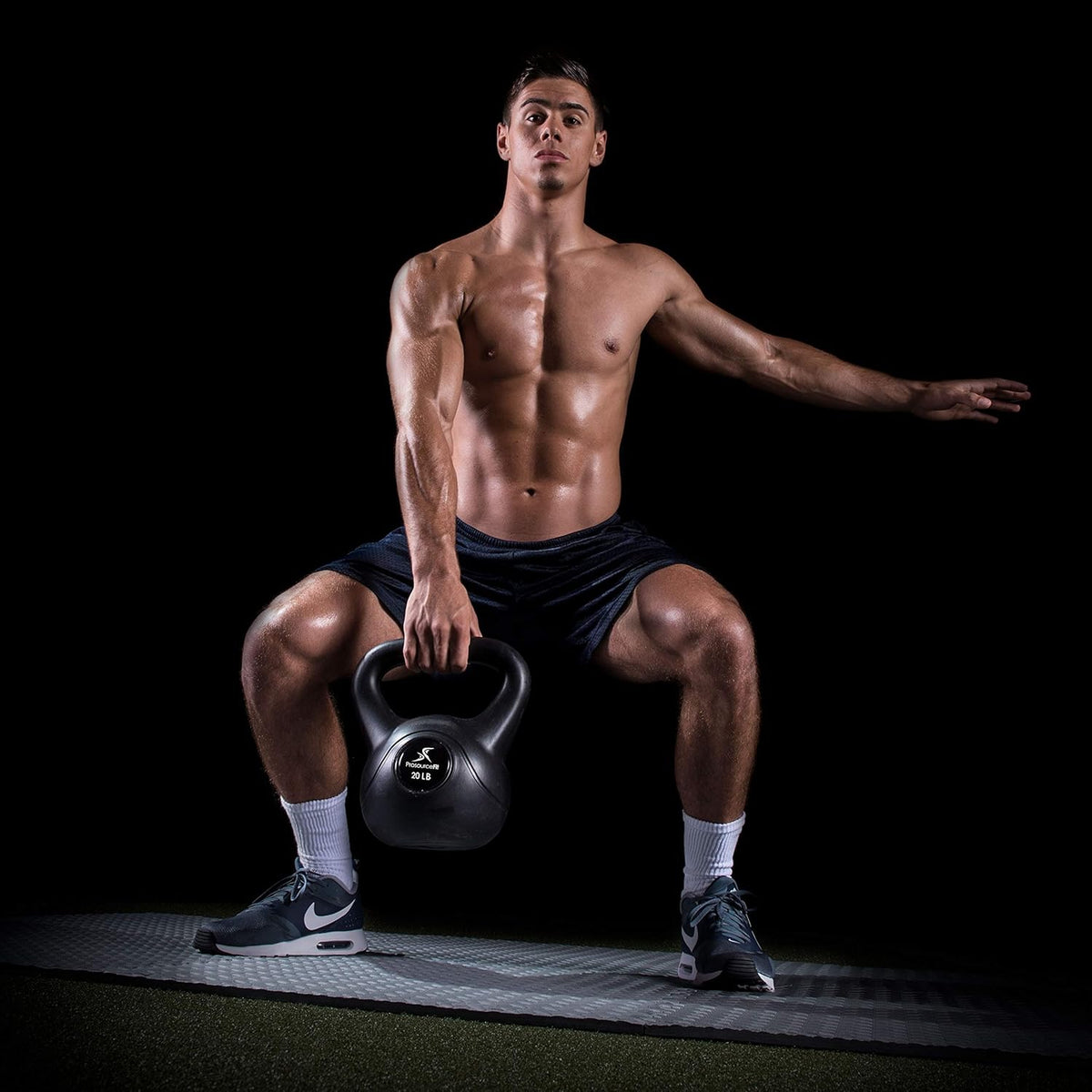 ProsourceFit Vinyl Kettlebell - Durable Weights for Strength Training | Available in 10-35 lbs