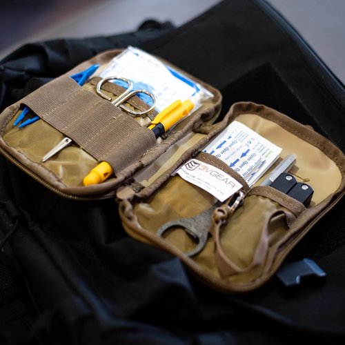 3VGEAR MOLLE EDC Pocket Organizer - Compact Clamshell Pouch with YKK Clips
