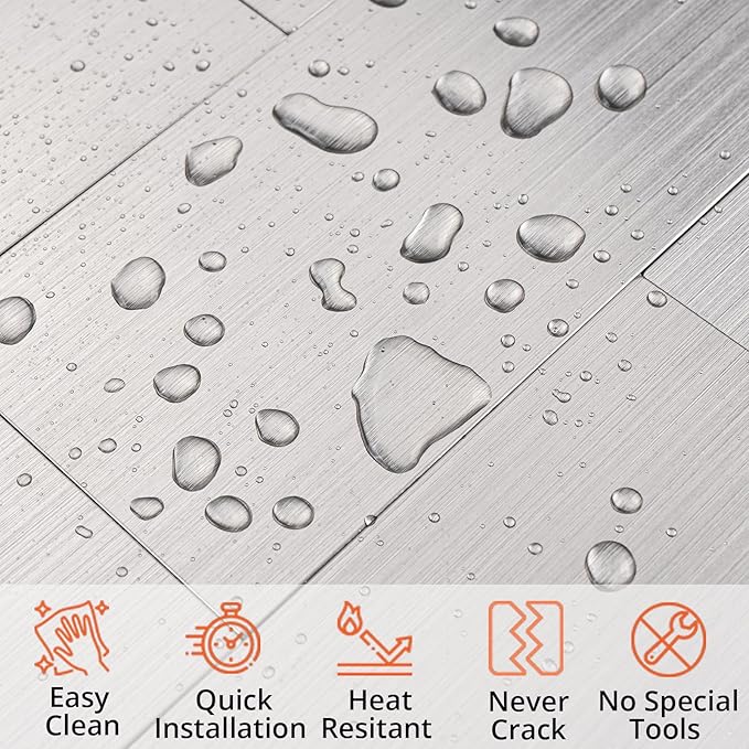 StyloVue 100 Pieces Peel and Stick Backsplash