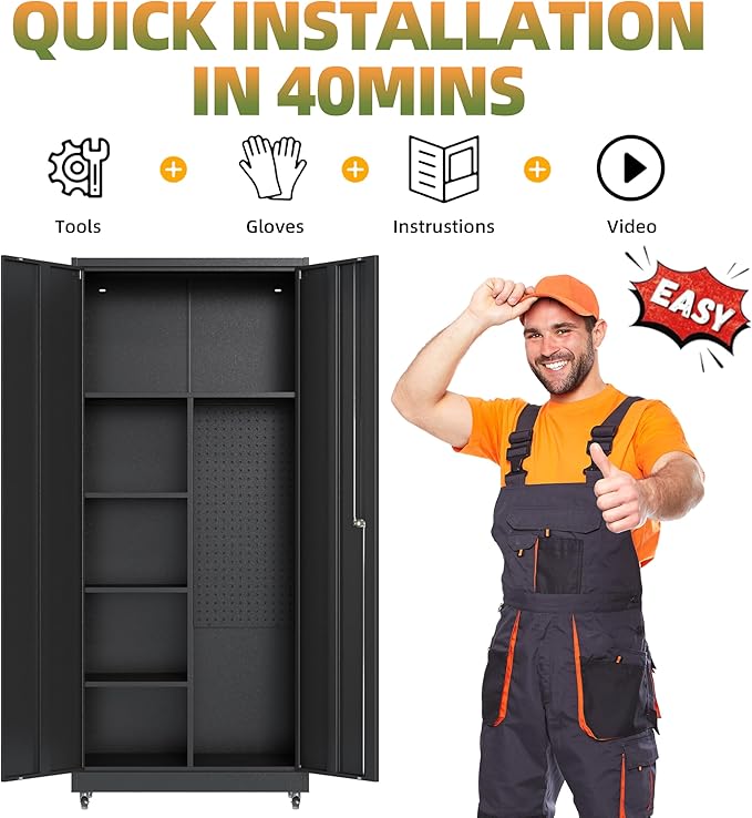 Metal Garage Storage Cabinet