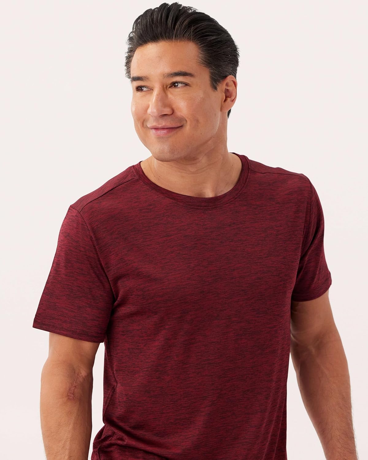 Real Essentials Men's Dry-Fit Short Sleeve Crew Neck T-Shirts - 5 Pack Athletic Workout Tees