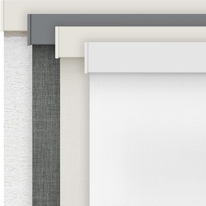 AOSKY Linen Roller Blinds Shades