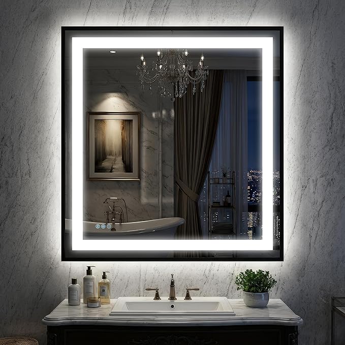 Antok 36X36 LED Bathroom Mirror