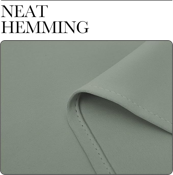 NICETOWN Window Curtain Panels, Thermal Insulated Solid Grommet Blackout