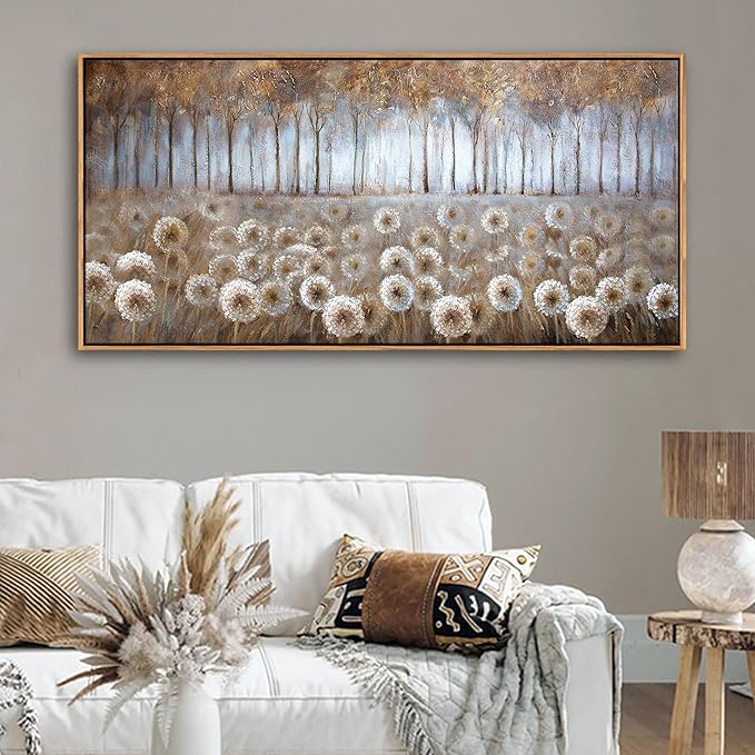 Large Living Room Wall Decor Decoration Canvas Wall Art for Bedroom Modern Framed Art Bedroom Home Brown pictures for Living Room 24x48 Framed Art Landscape Wall Art
