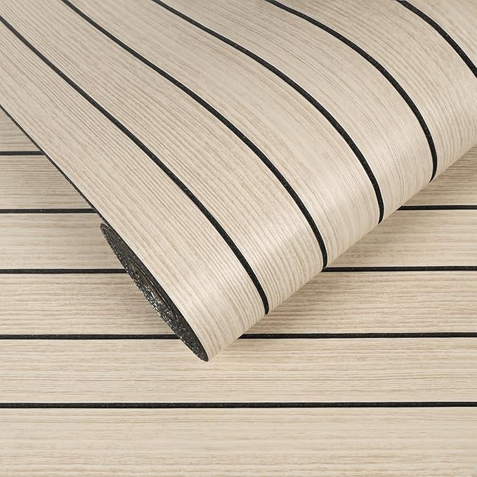VEELIKE Coastal Oak Wood Wall Panels Peel and Stick Light Oak Wood Slat Wall