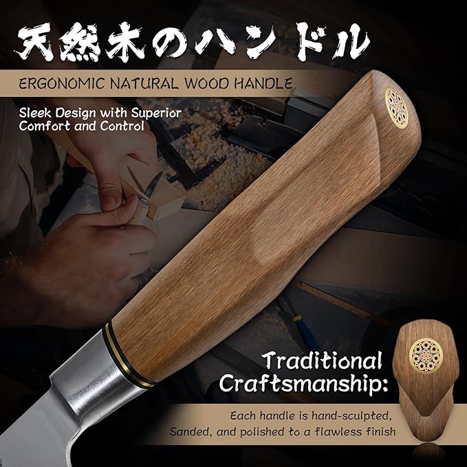 Purple Dragon Knife Set, 3Pcs Kitchen Knives Set, German VG10 Steel Japanese Chef Knife 7.8 Inch Santoku Knife 7 Inch Utility Knife 5.1 Inch, Razor-Sharp Knives with Gift Box