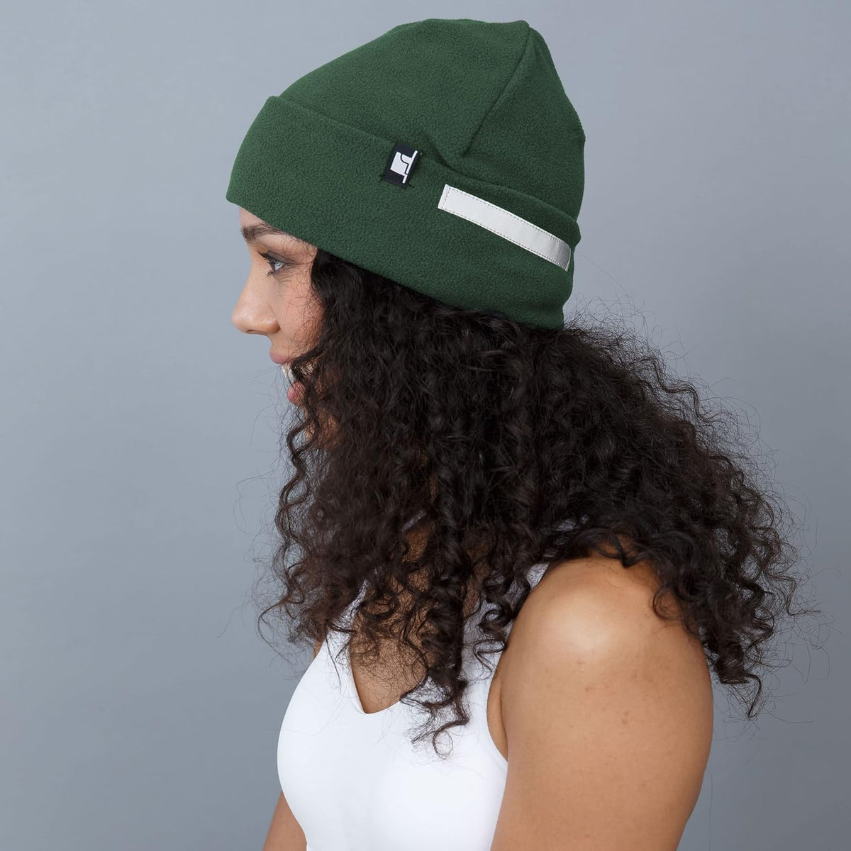 The Hat Depot Fleece Winter Functional Beanie Hat Cold Weather-Reflective Safety for Everyone Performance Stretch