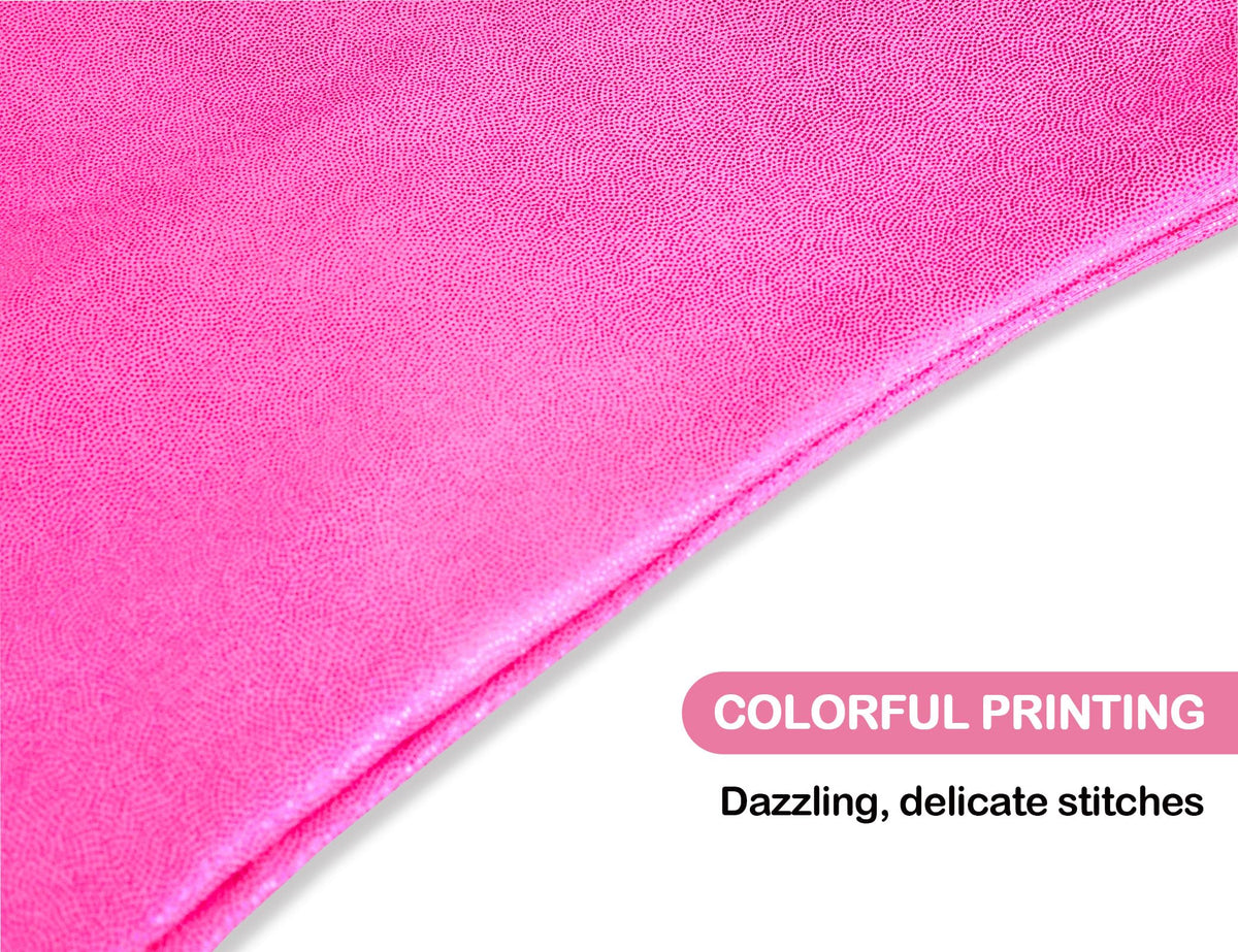 Domusgo Leotards for Girls Gymnastics Size 4t 5t One Piece Sparkle Hotpink Sleeveless Gym Outfits