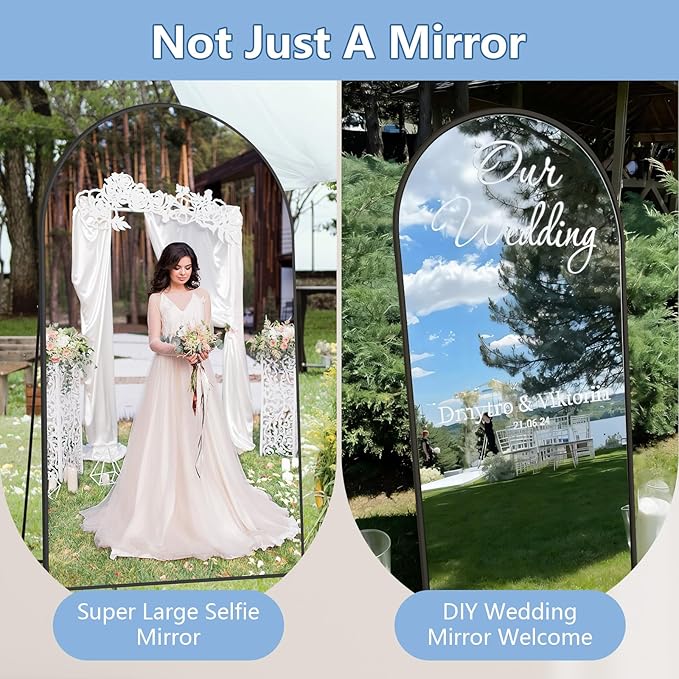 Large Standing Mirror Full Length, Hanging or Wall Mounted