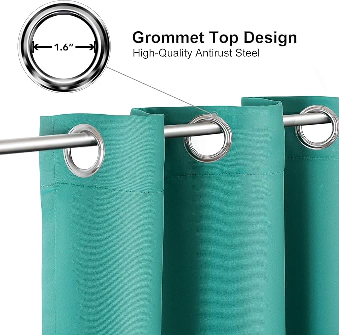 ChrisDowa Grommet Blackout Curtains
