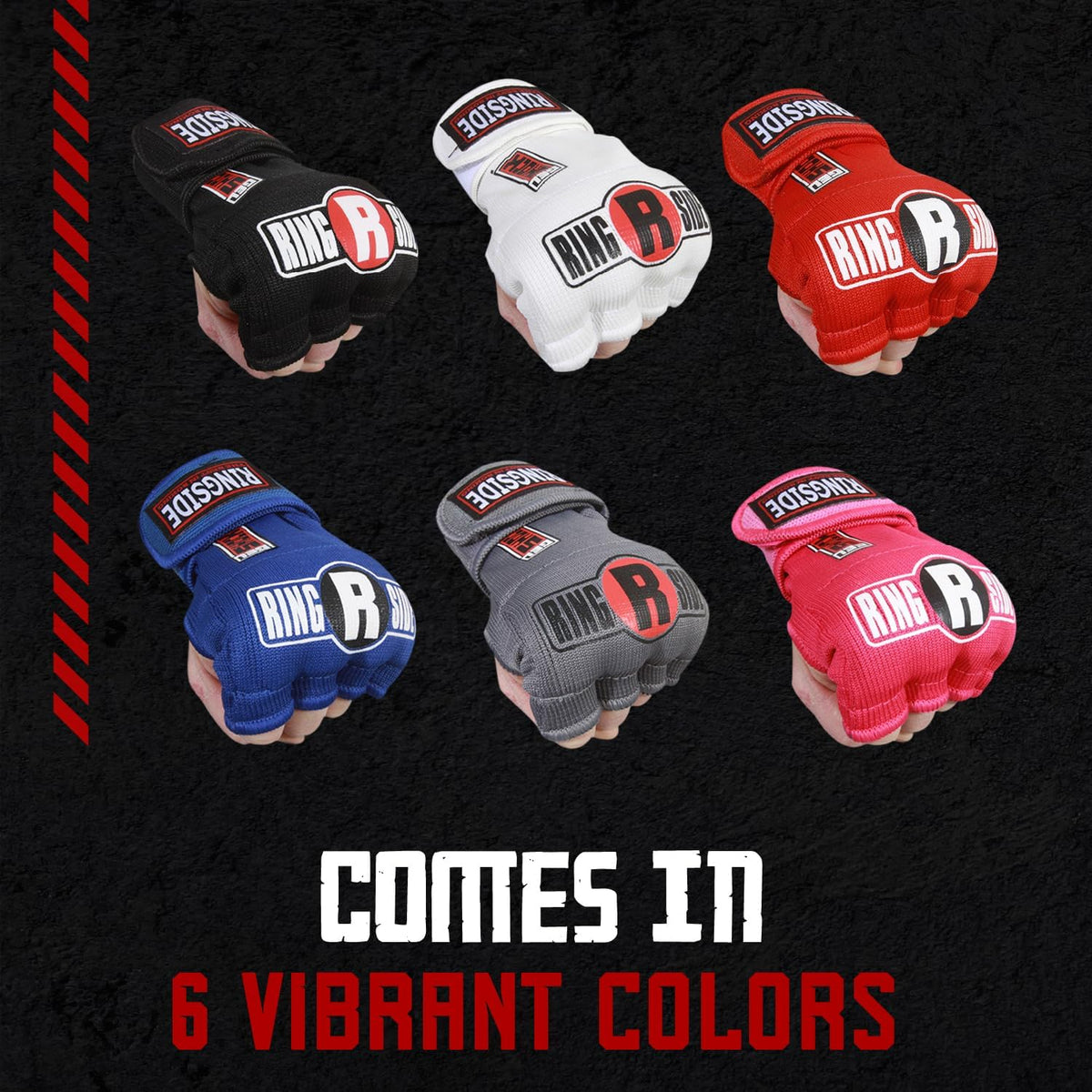 Ringside Gel Shock Quick Wraps - Impact-Absorbing Hand Wraps for Boxing, MMA & Martial Arts | Secure Support