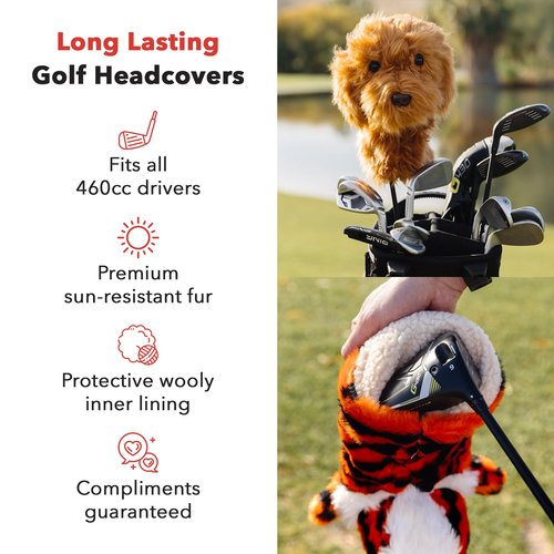 Daphne’s Headcovers Money Bag Driver Headcover | Premium Driver Headcovers | Funny Golf Club Covers | Stylish Protection for Your Clubs | Men's Golf Gear | Headcover for Men and Women