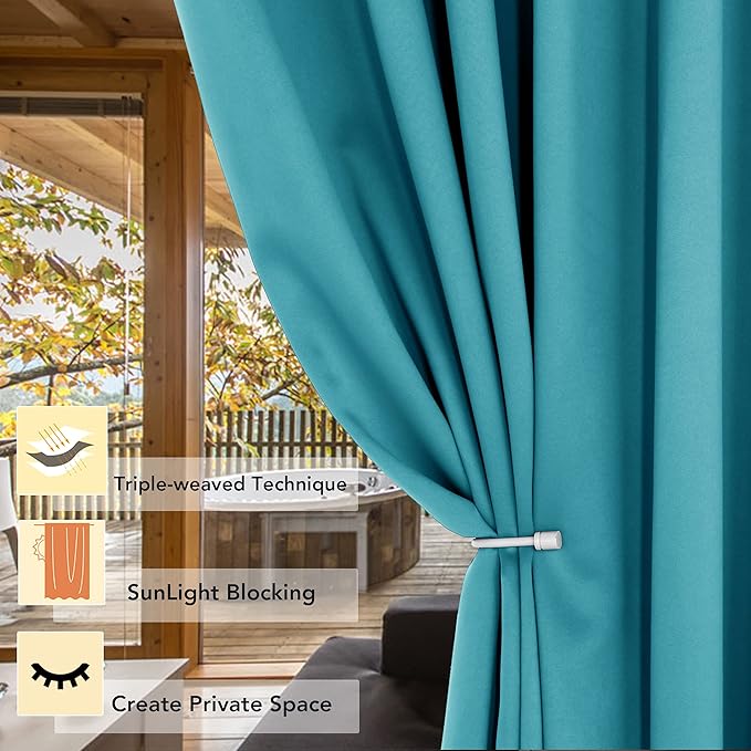 BONZER Room Divider Curtain Total Privacy Wall Noise Reducing Wide Blackout