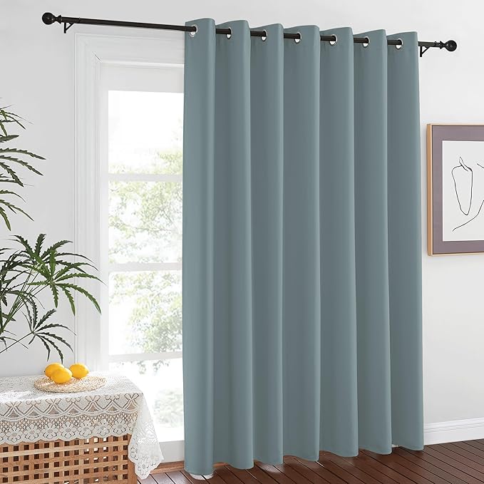 NICETOWN Extra Wide Patio Door Curtain 84 inch Long