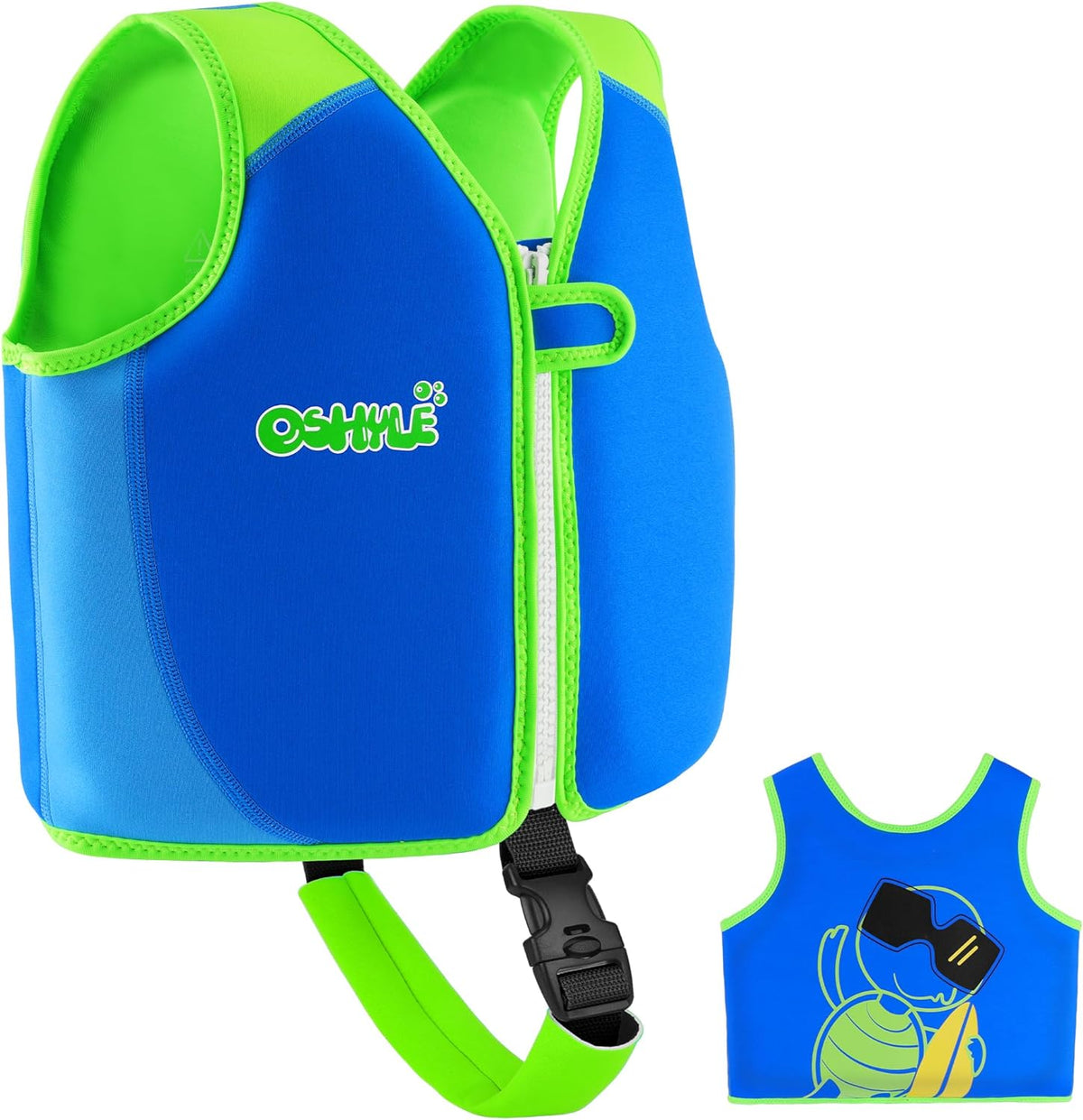Skiennix Kids Swim Vest - Neoprene Swim Trainer with Crotch Strap for Ages 1-9 | Adjustable Fit for Boys & Girls
