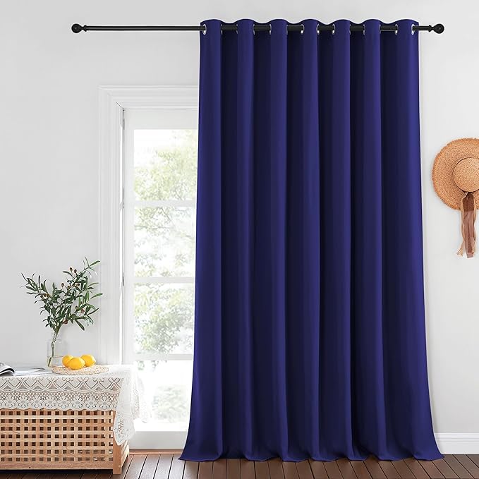NICETOWN Navy Blue Blackout Curtains