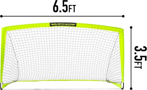Franklin Sports Blackhawk Soccer Goal - Portable Pop-Up Nets for Indoor & Outdoor Play - Youth & Adult Sizes Available