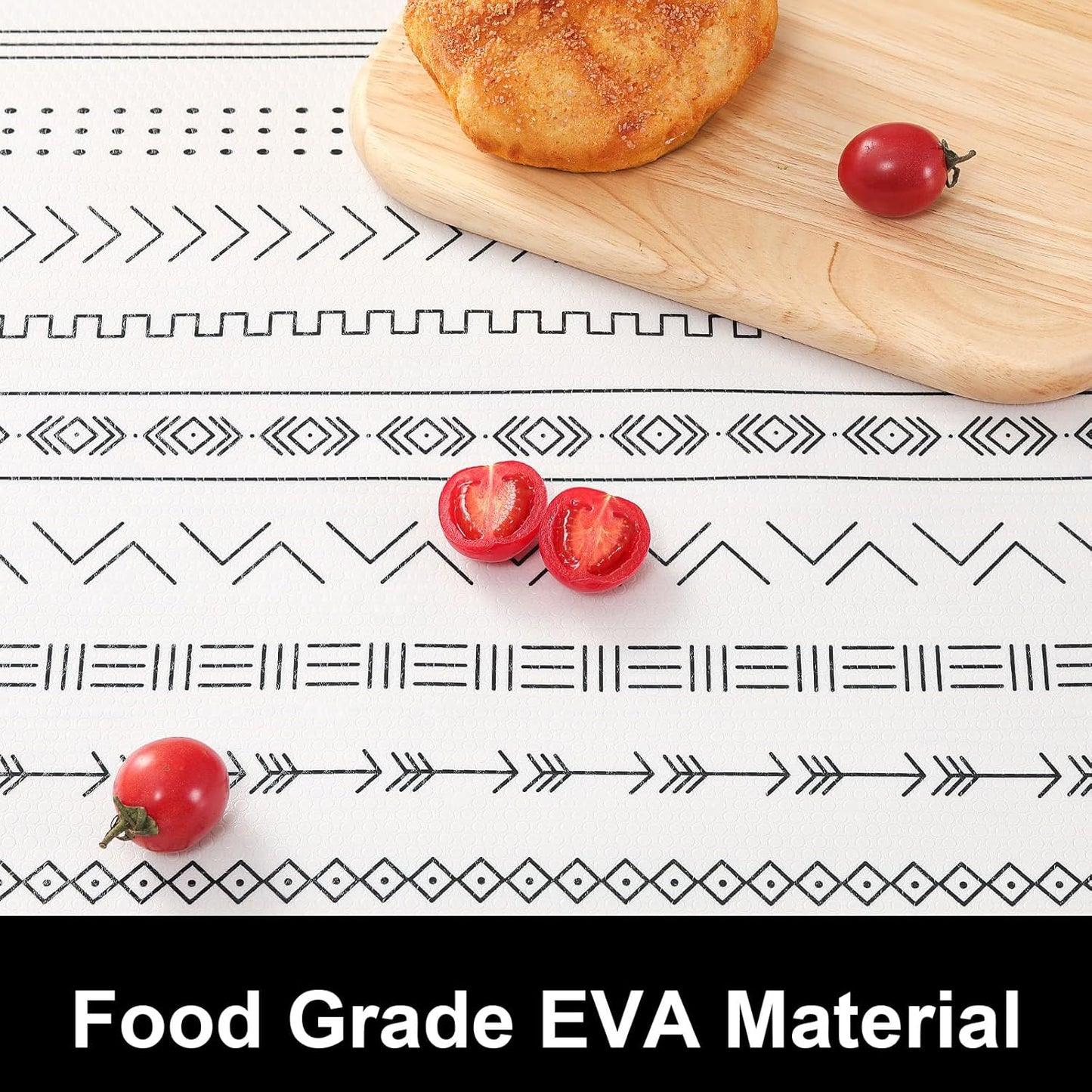 Cooyes Shelf Liner Drawer Liners, Shelf Liners for Kitchen Cabinets, Non Adhesive Cabinet Liner, EVA Waterproof Non-Slip Refrigerator Liners for Kitchen, Drawer